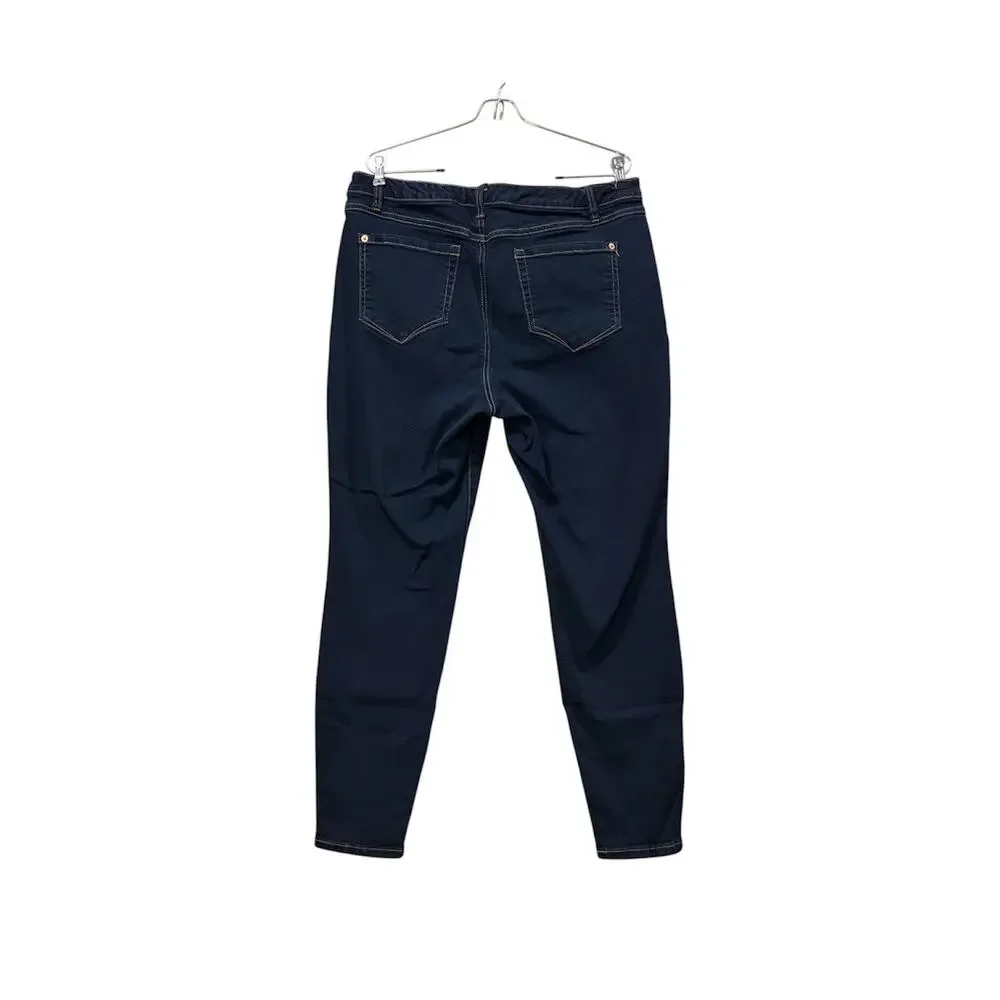 INC Concepts Madison Skinny Jeans Dark Wash Stretch 14/32 Denim Curvy Ankle - Picture 2 of 14